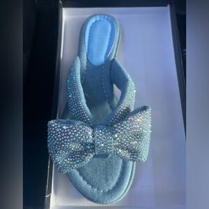 Denim Flip Flops from Akira